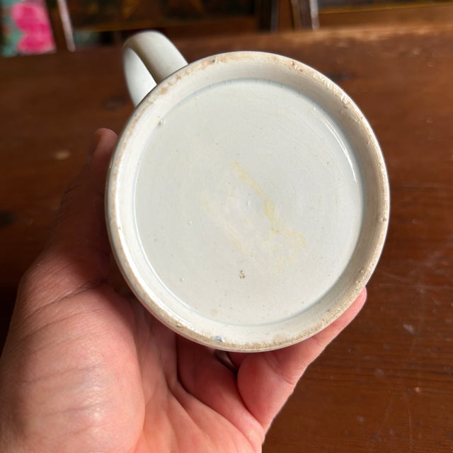 Ceramic Antique Staffordshire Pearlware Mocha Banded Tankard, Circa 1820s For Sale - Image 7 of 12