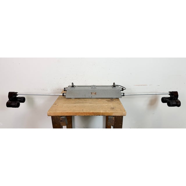 Industrial Grey Tube Light from Elektrosvit, 1970s For Sale - Image 18 of 18