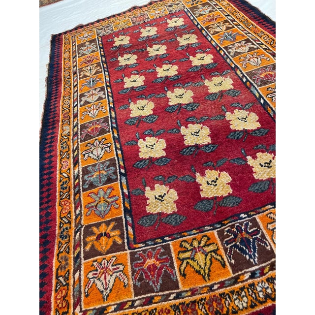 Antique Gabeh Rug 6.2x4.0, handmade and hand-knotted,