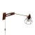 Mid-Century Teak & Brass Swing Arm Wall Lamp For Sale - Image 15 of 15