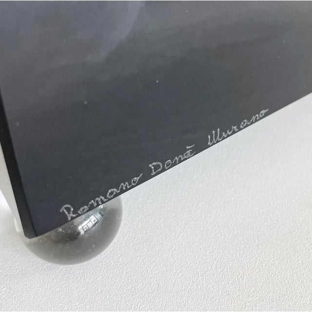 1980s 1980s Vintage Romano Dona Signed Murano Glass Obelisk For Sale - Image 5 of 8
