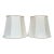 Pair of Silk Lampshades With Lavender Trim For Sale