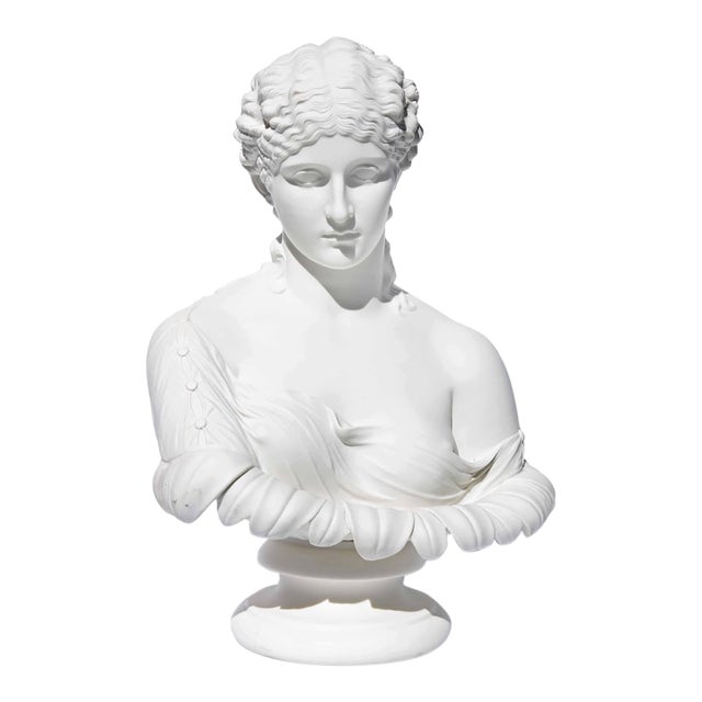 19th Century Life Size Parian Classical Bust of Clytie For Sale