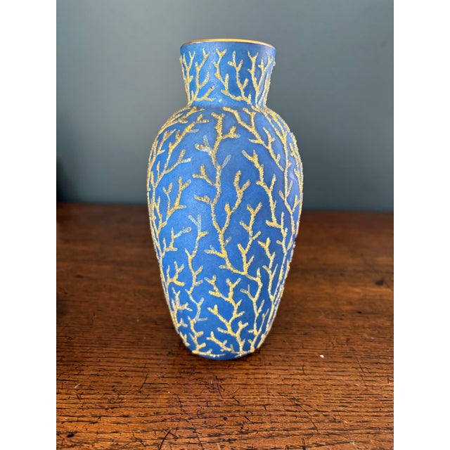 Stunning Antique Coralene Vase Collection Set of 3 For Sale - Image 11 of 12
