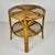 Mid-Century Round Bamboo Coffee Table, Italy, 1960s, in Good conditions. Designed 1960 to 1969