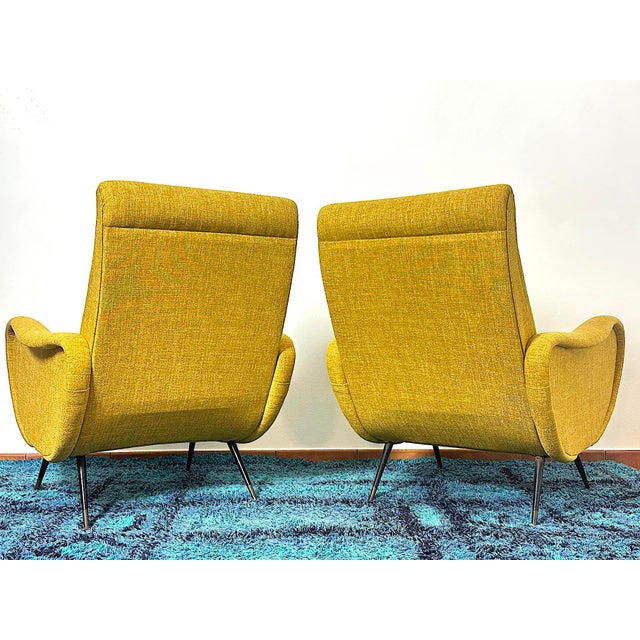 Vintage Italian Lady Lounge Chairs by Marco Zanuso, 1960s, Set of 2 For Sale - Image 9 of 13