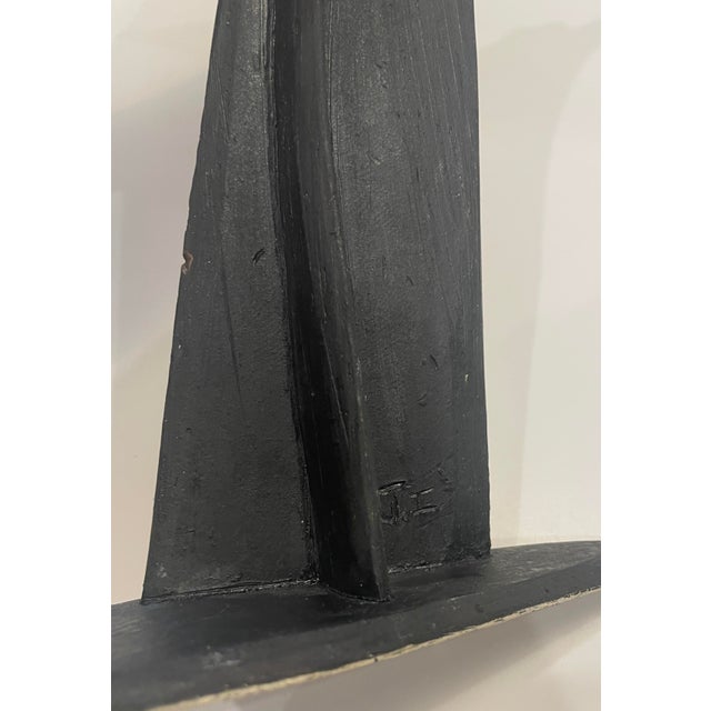 Black 1990s Modern Wing Ceramic Sculpture For Sale - Image 8 of 10