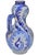 Moroccan Mid 20th Century Handcrafted Blue Andalusian-Patterned Ceramic Vase W/ Handle For Sale - Image 3 of 8