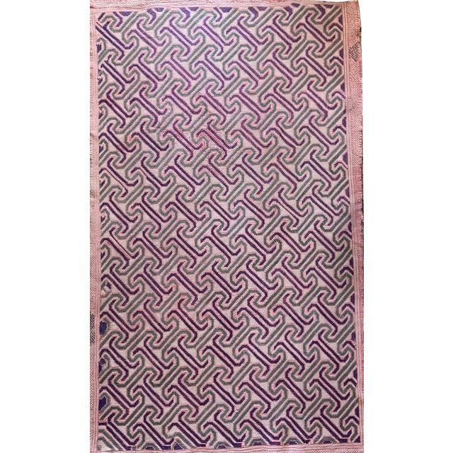 Bengal/Bangladesh Antique Rug or Throw. All made by hand circa early to mid 20th century, probably about 1945. Slow...