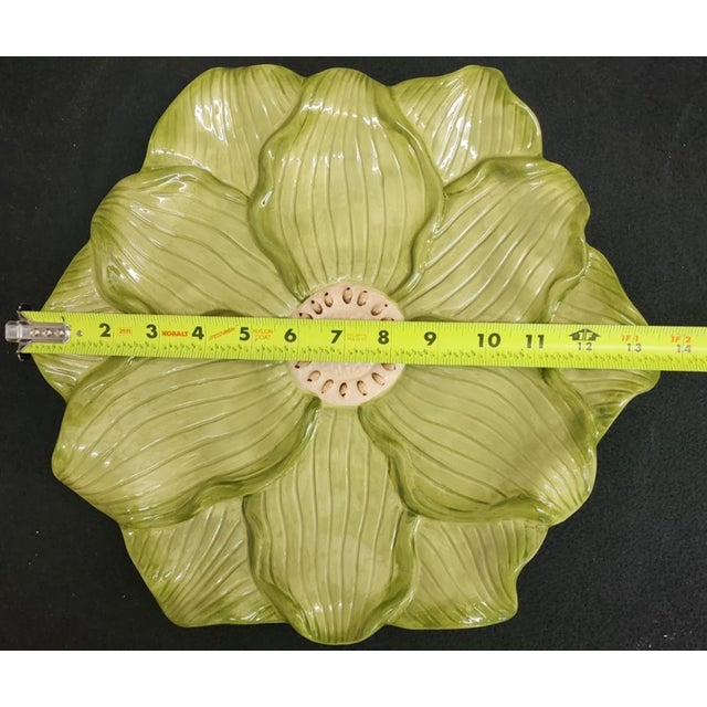 Vintage Mid-Century Modern Daffodil by Ambiance 3-Piece Set Dessert Plate For Sale In Phoenix - Image 6 of 7