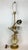 Gilt Lamp With 3-Dimensional Over-Scale Metal Flowers For Sale In Los Angeles - Image 6 of 13