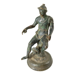 19th Century Italian Verdigris Grand Tour Neoclassical Bronze Neapolitan Fisherman