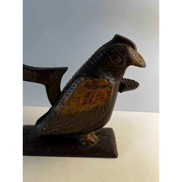 Antique 1900s Cast Iron Painted Bird Nutcracker For Sale In New York - Image 6 of 9