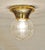 Art Nouveau Ceiling Lamps in Brass and Glass, 1890s, Set of 2 For Sale - Image 4 of 10