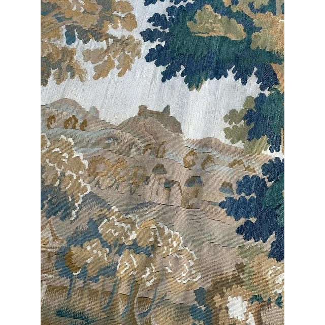 Handwoven Landscape with River and Birds Tapestry in the style of Aubusson, 2000 For Sale - Image 13 of 18