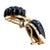 Metal Vintage Estate Cartier Yellow Gold Diamond Onyx Shell Earrings, Pair For Sale - Image 7 of 11