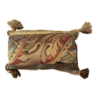 Tapestry Throw Pillow With Tassels For Sale