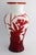 Glass Antique Chinese Red and White Peking Glass Vase, Hand Carved, C1900, 10.75” For Sale - Image 7 of 12
