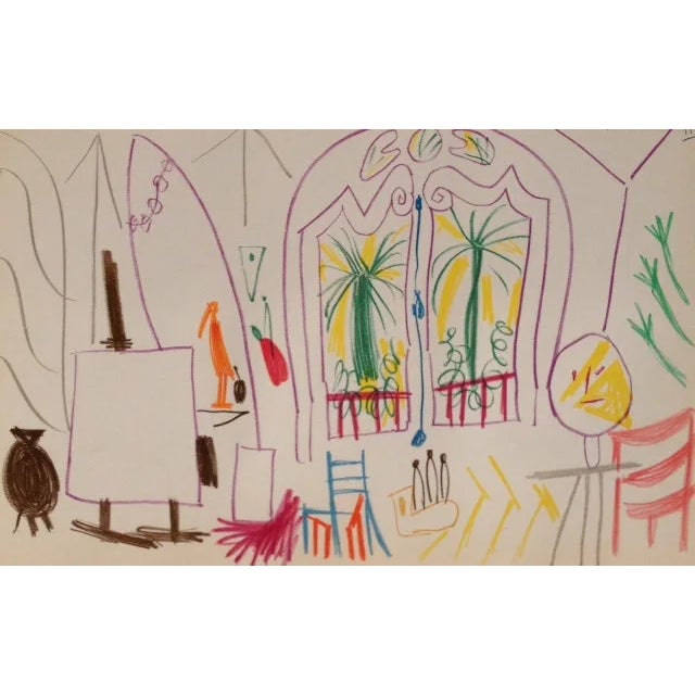 1990s Picasso Sketchbook Carnet De La Californie Print # 2 Dated 15/11/1955 For Sale
