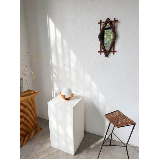 Vintage Ball Desk Lamp with Pine Stand, 1980s For Sale - Image 17 of 18