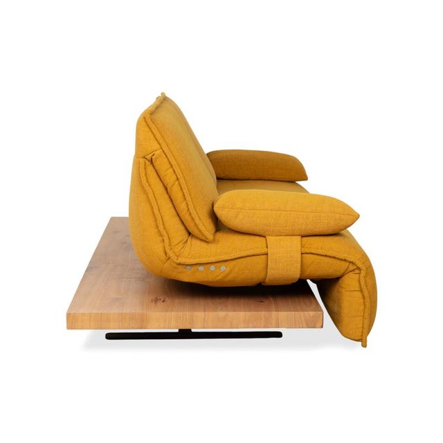 Yellow Gold Fabric Free Motion Edit 2 Two-Seater Sofa with Electric Function from Koinor For Sale - Image 18 of 18