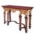 An impressive late 18th century Baroque Revival console table of exceptional decorative presence, crafted in oak and...
