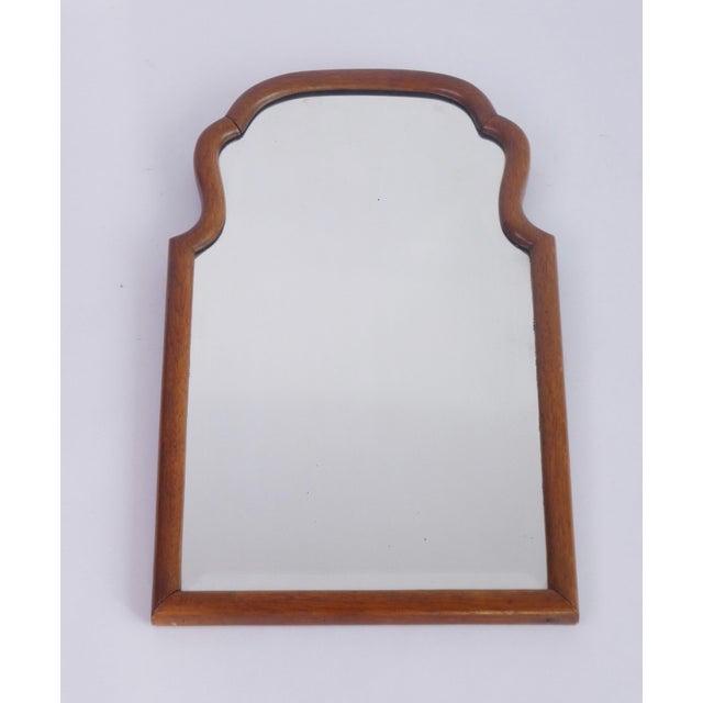 Wood Antique Dutch Oak Scalloped Beveled Mirror, 1890s For Sale - Image 7 of 10