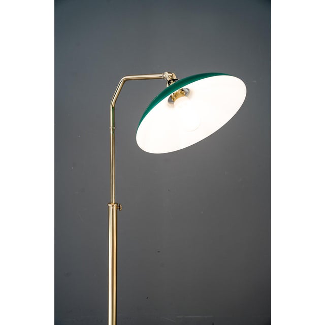 Adjustable Art Deco Floor Lamp with Original Green Shade, 1920s For Sale - Image 15 of 18