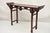 Vintage Chinese Oriental Fretwork Carved Hardwood Altar Console Hall Table For Sale - Image 12 of 12