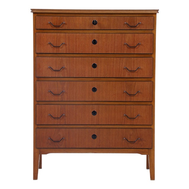 Mid-Century Teak Chest of Drawers, 1960s For Sale