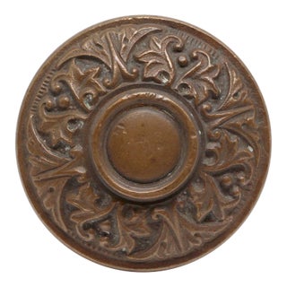 Antique Corbin Jacobean Bronze Entry Door Knob For Sale
