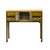 Honey Brown 4 Drawers Slim Narrow Console Side Foyer Table For Sale - Image 4 of 13