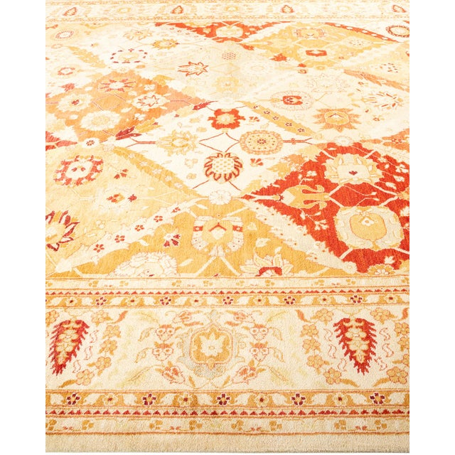 Solo Rugs Eclectic, One-of-a-Kind Hand-Knotted Area Rug - Ivory, 9' 1" x 12' 1" For Sale - Image 4 of 8