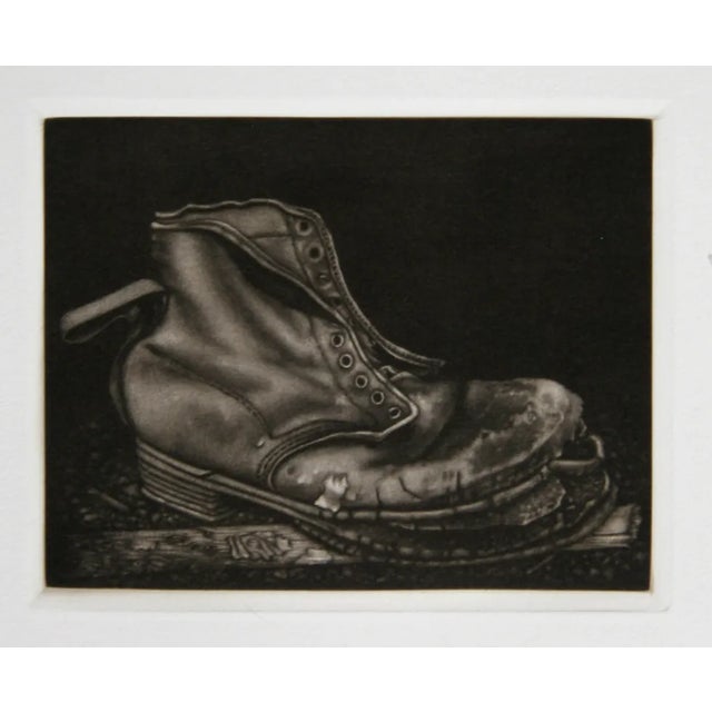 Gerde Ebert, "Boot," Mezzotint For Sale