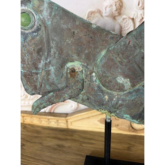Vintage Verdigris Copper Grasshopper Sculpture For Sale - Image 14 of 14