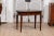 Italian Walnut 1890s Side Table with Oval Top, One Drawer and Cylindrical Legs For Sale In Atlanta - Image 6 of 12
