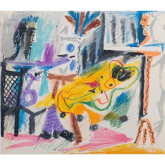 Pablo Picasso, The Painter and His Model, Lithograph For Sale