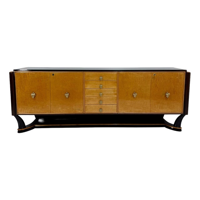 Art Deco Italian Maple Sideboard attributed to Osvaldo Borsani, 1940s For Sale