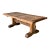 Brown Vintage Belgian Solid Wood Trestle Table For Sale - Image 8 of 12