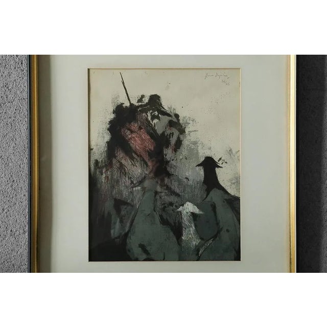 Composition, Color Lithograph, 1980s, Framed For Sale - Image 4 of 5