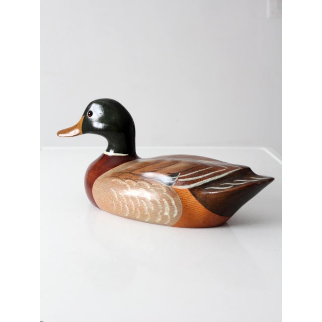 Vintage Bob May Mallard Duck Decoy For Sale - Image 4 of 14
