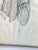 Vintage Quartet of Graphite on Paper Shirt Illustrations, a Set, Circa 1978 For Sale - Image 13 of 17