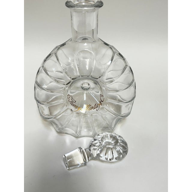 1960s Baccarat Crystal Rémy Martin “Centaure” Decanter Donut Shell Form France For Sale - Image 9 of 17