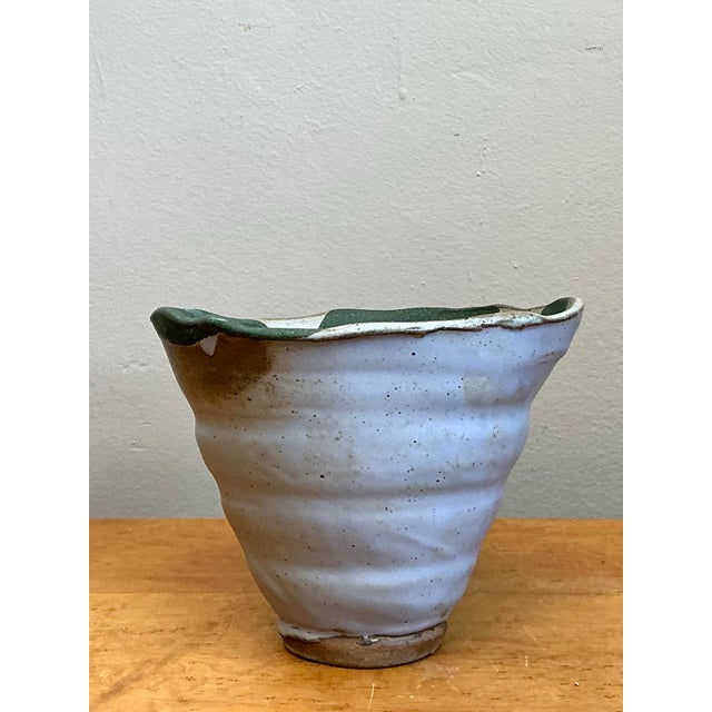 Vintage Abstract Stoneware Decorative Bowl For Sale - Image 10 of 12