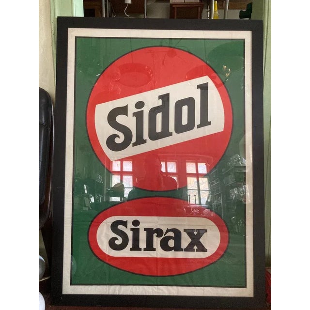 Large Art Deco Advertising Sidol Poster, 1930s For Sale - Image 4 of 6