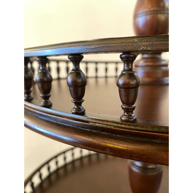 Early 19th Century Circa 1800 Philadelphia Mahogany Silent Butler Dumb Waiter Table For Sale - Image 5 of 10