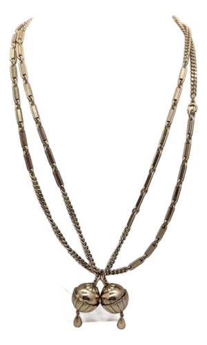 Vintage 1949 Signed Monet Goldtone Perfume Charms Sautoir Necklace