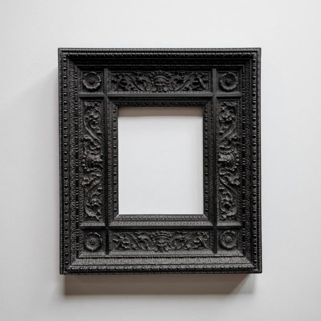Neo-Renaissance Ebony Frame with Pogliani-Style Masks, 1890s For Sale - Image 10 of 10