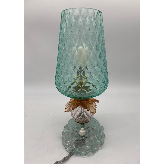 Vintage Table Lamp attributed to Seguso, Italy, 1960s For Sale - Image 4 of 7