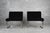 Mid-Century Modern Postmodern Chrome and Black Corduroy Cantilever Lounge Chairs, 1970s, Set of 2 For Sale - Image 3 of 12